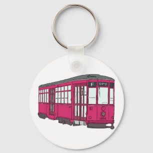 Trolley Trolleybus Streetcar Tram Trolleycar Cars Schlüsselanhänger