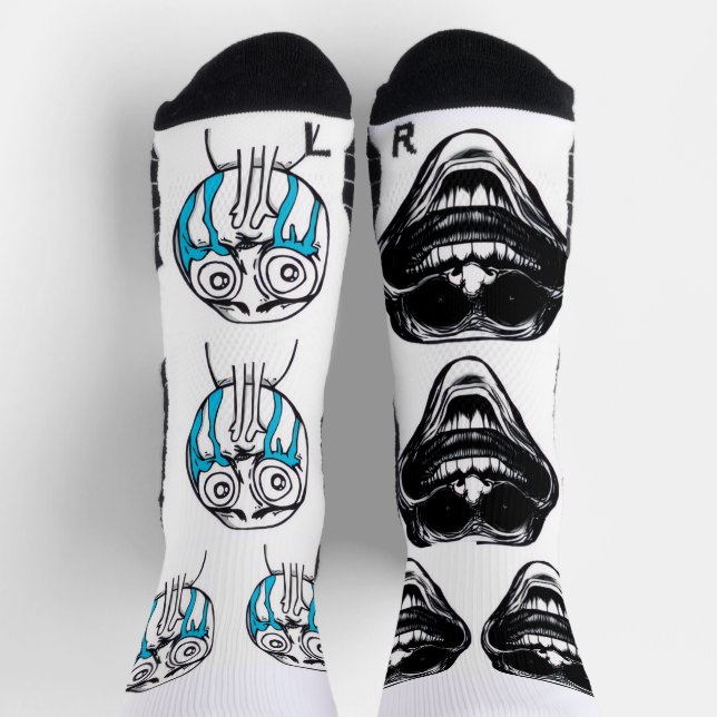 Trollface/SadTrollface Socken (Oben)