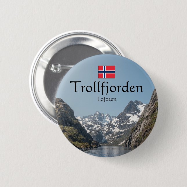 Trollfjord Lofoten Button (Vorne & Hinten)