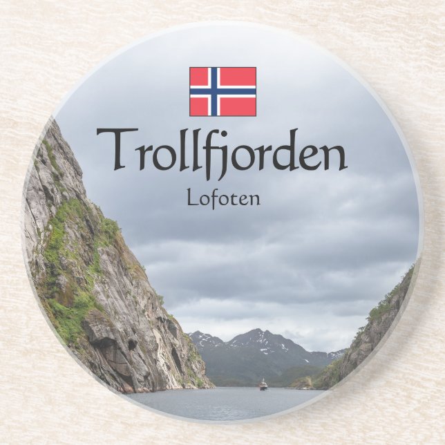 Trollfjord Lofoten Getränkeuntersetzer (Vorne)