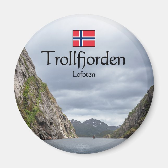 Trollfjord Lofoten Magnet (Vorne)