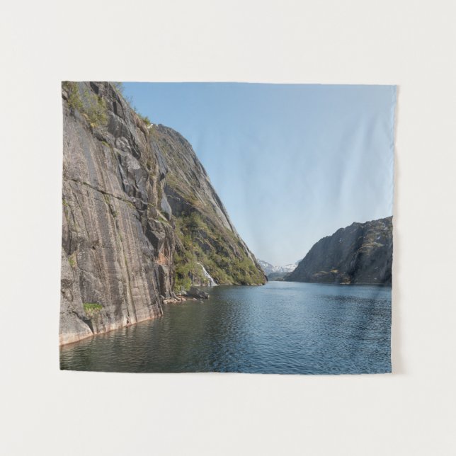 Trollfjord Lofoten Wandteppich (Vorderseite (Horizontal))