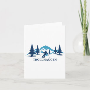 Trollhaugen Wisconsin Ski Resort Skifahrer _1 Karte