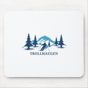 Trollhaugen Wisconsin Ski Resort Skifahrer _1 Mousepad