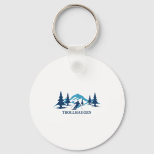 Trollhaugen Wisconsin Ski Resort Skifahrer _1 Schlüsselanhänger