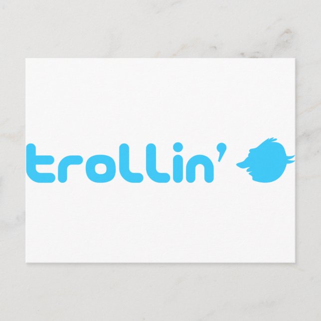 Trollin Postkarte (Vorderseite)