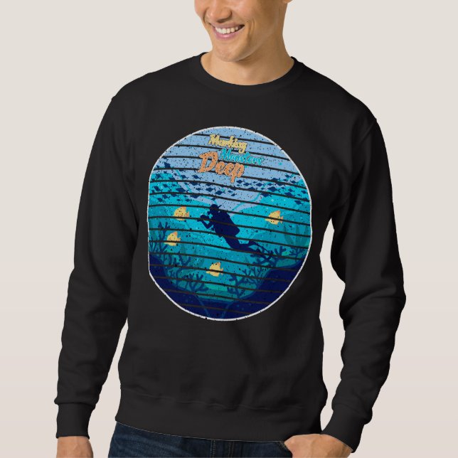 Trolling For Lake Trout Marking Monsters Sweatshirt (Vorderseite)
