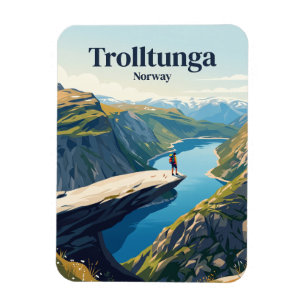 Trolltunga Norwegen Magnet