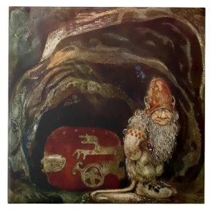„Trolltür“ von John Bauer Fliese