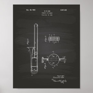 Trombone-Anlage 1927 - Patentenkabine Poster