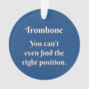 Trombone Attitude! Ornament