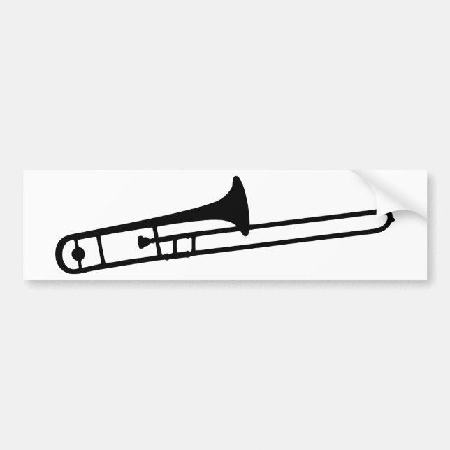 Trombone Autoaufkleber (Vorne)