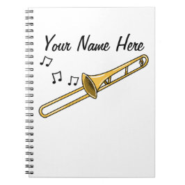 Trombone Brass Musician Music Teacher Custom Notizblock
