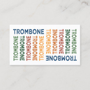Trombone bunt visitenkarte