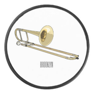 Trombone-Cartoon Eishockey Puck