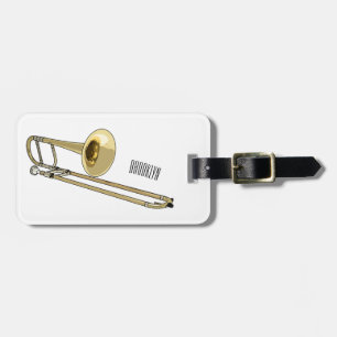Trombone-Cartoon Gepäckanhänger
