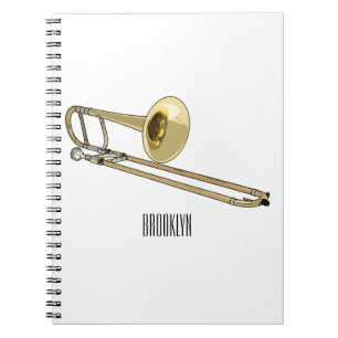 Trombone-Cartoon Notizblock