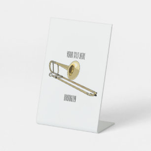 Trombone-Cartoon Sockelschild