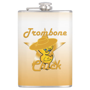 Trombone Chick #10 Flachmann