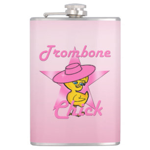 Trombone Chick #8 Flachmann