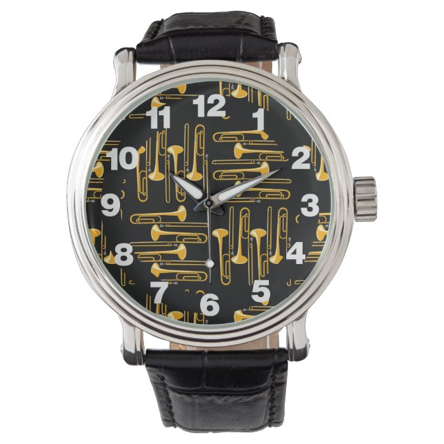 Trombone Crosshatch Armbanduhr (Vorderseite)