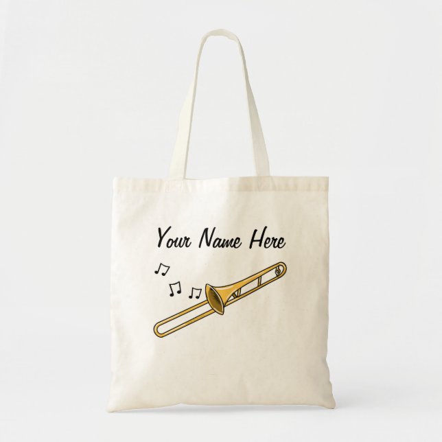 Trombone Custom Totbeutel Trombonist Brass Musiker Tragetasche (Vorne)