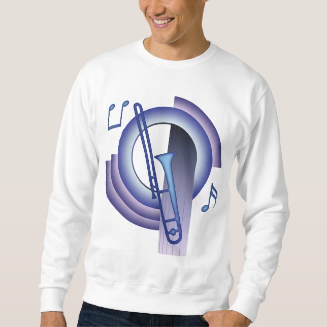Trombone Deco2 Sweatshirt (Vorderseite)