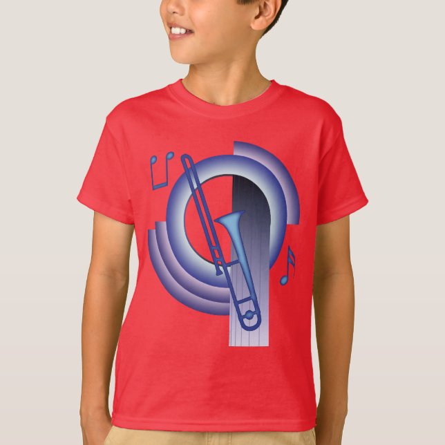 Trombone Deco2 T-Shirt (Vorderseite)