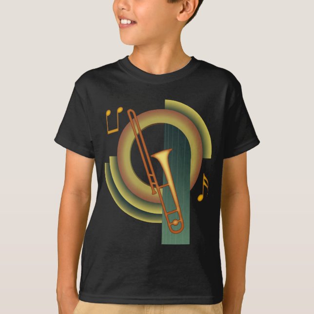 Trombone-Deko T-Shirt (Vorderseite)