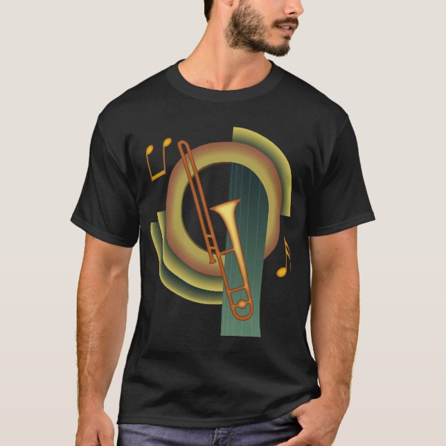 Trombone-Deko T-Shirt (Vorderseite)