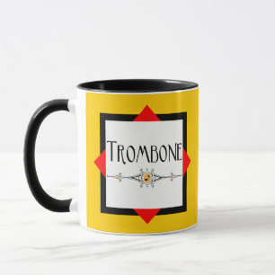 Trombone-Dekorationslinie Tasse