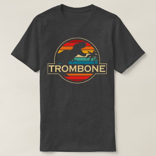 Trombone Dinosaurier T-Shirt (Design vorne)