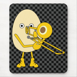 Trombone Egghead Mousepad