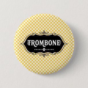 Trombone-Emblem Button