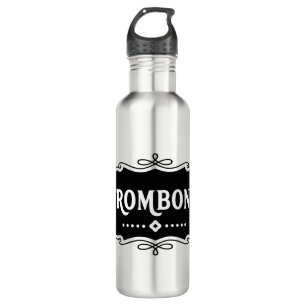 Trombone-Emblem Edelstahlflasche