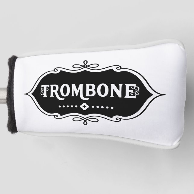 Trombone-Emblem Golf Headcover (Vorderseite)