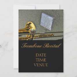 Trombone Erwägungsgrund elegante stilvolle Leistun Einladung