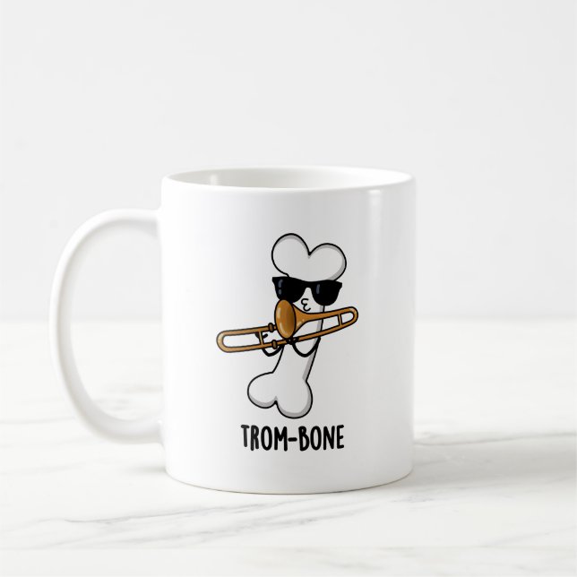 Trombone Funny Music Trombone Pun Kaffeetasse (Links)