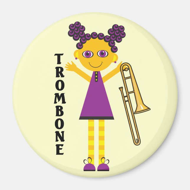Trombone Girl Magnet (Vorne)