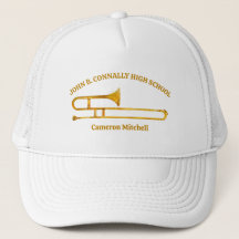 Trombone High School Band Gold Personalisiert