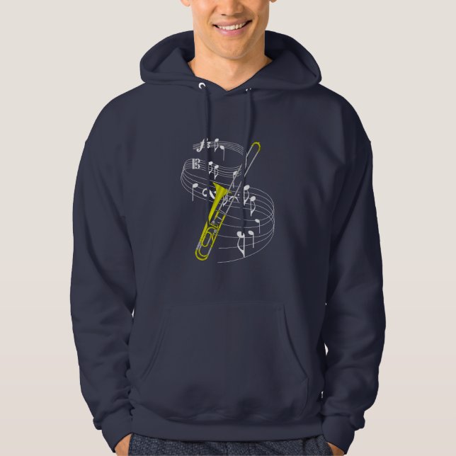 Trombone Hoodie (Vorderseite)