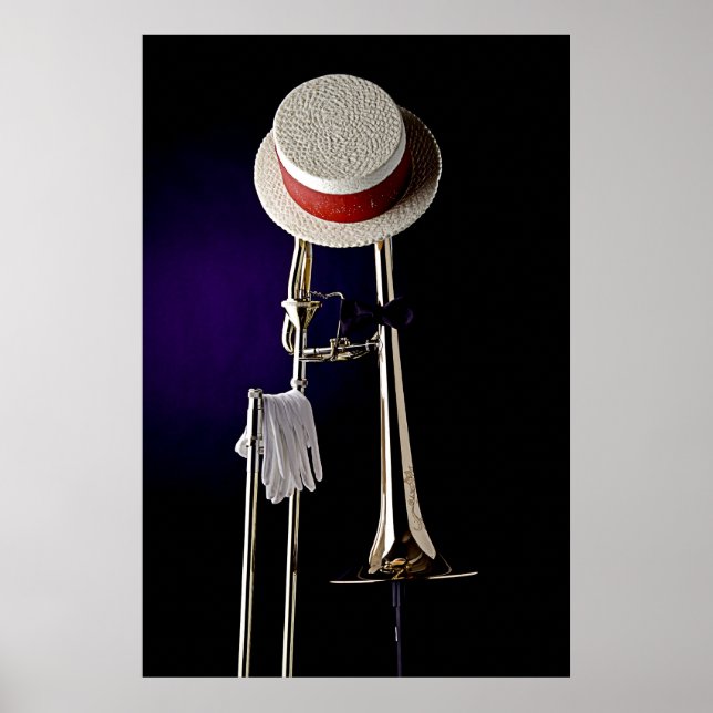 Trombone Jazz Poster (Vorne)