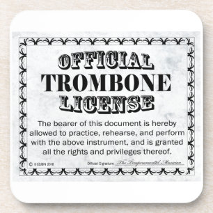 Trombone-Lizenz Untersetzer
