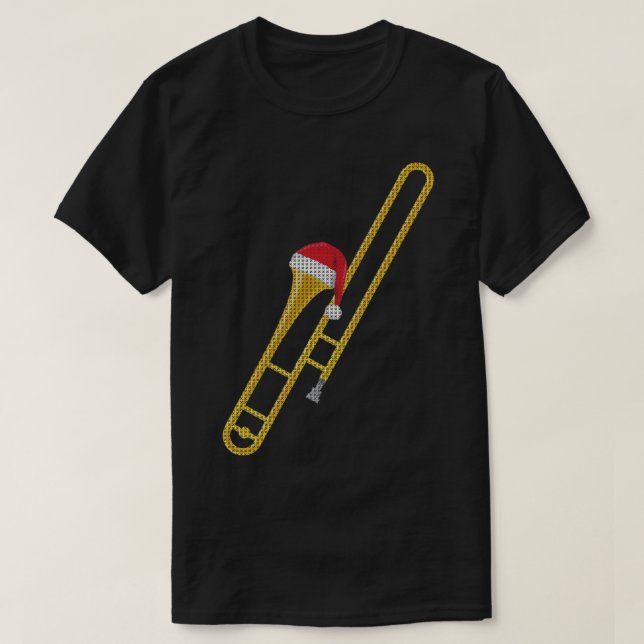 Trombone Marching Band Ugi Weihnachts-Shirt-Gesche T-Shirt (Design vorne)