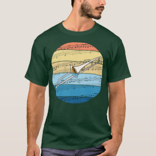 Trombone Music Notation Trombonist Brass Musiker T-Shirt
