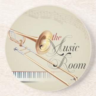 Trombone-Musik-Raum Getränkeuntersetzer