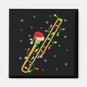 Trombone-Musikliebhaber Weihnachtsbeleuchtung Weih Magnet