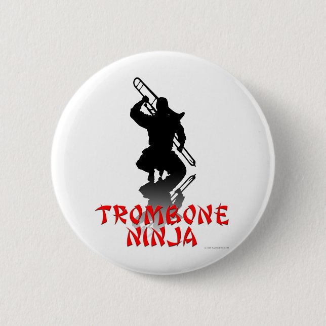 Trombone Ninja Button (Vorderseite)