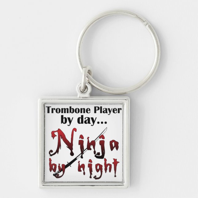 Trombone Ninja Schlüsselanhänger (Vorne)