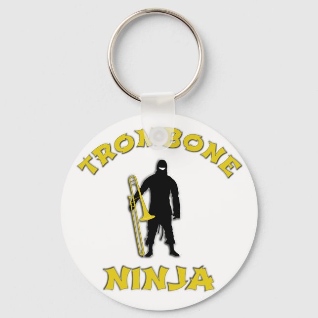 Trombone Ninja Schlüsselanhänger (Vorderseite)